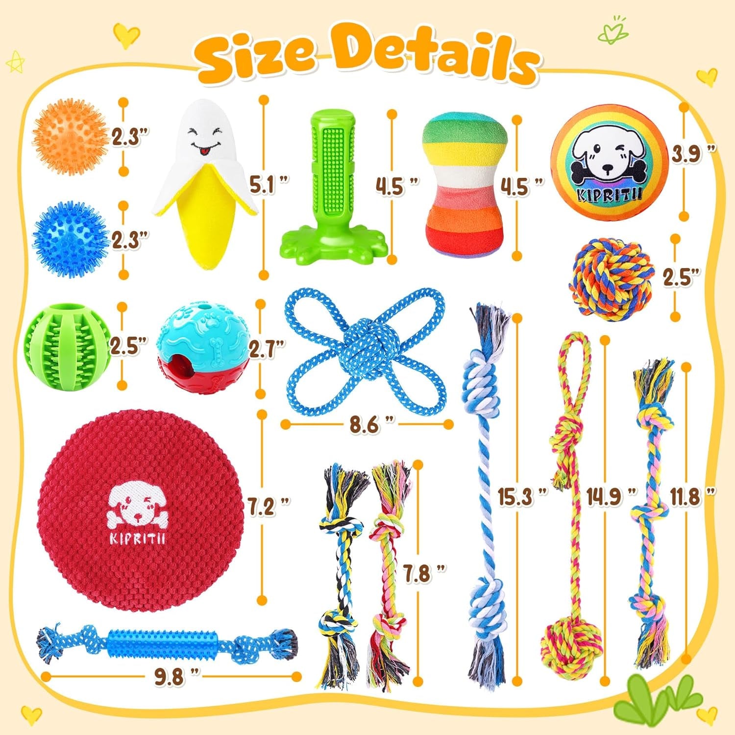 25 Pack Puppy Dog Toys